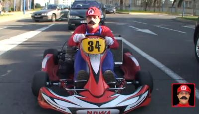 Super Mario si lancia in strada con il suo go-kart