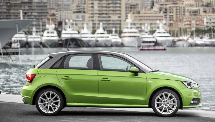 audi a1 sportback fianco