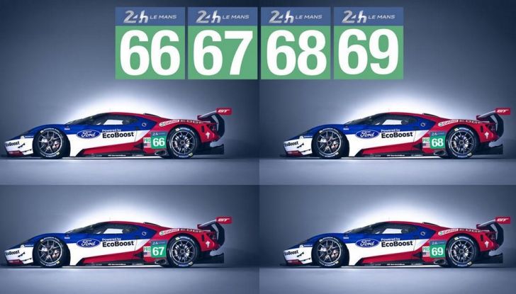 Record di iscritti per la 24 Ore di Le Mans 2016 e Ford festeggia con 4 GT la tripletta di 50 anni fa - Foto 1 di 8