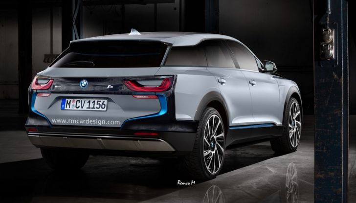 BMW i5 rendering, il SUV elettrico rivale di Tesla Model X - Foto 2 di 4