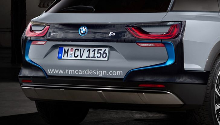 BMW i5 rendering, il SUV elettrico rivale di Tesla Model X - Foto 3 di 4