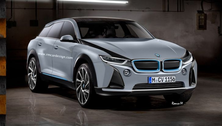 BMW i5 rendering, il SUV elettrico rivale di Tesla Model X - Foto 1 di 4