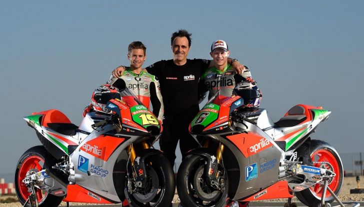 La presentazione ufficiale dell’Aprilia RS-GP della MotoGP 2016 - Foto 1 di 20