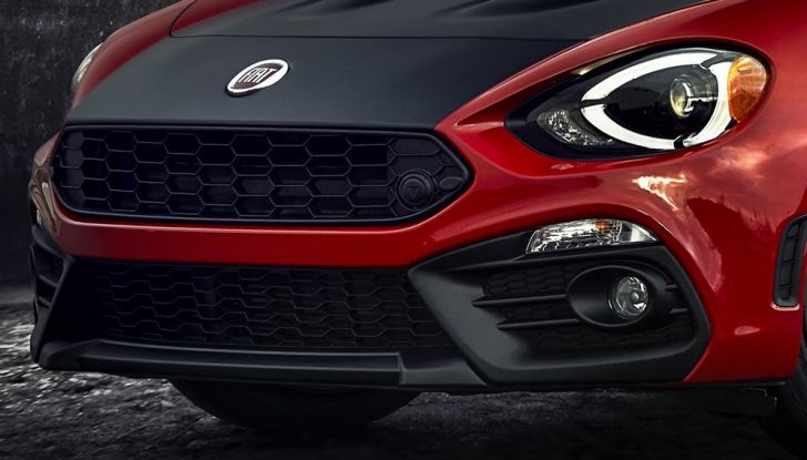 Fiat 124 Spider Elaborazione Abarth, calandra.