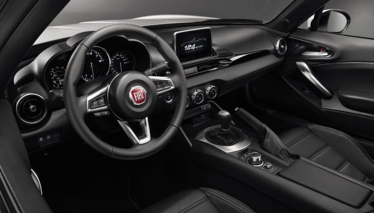 Fiat 124 Spider, interni.