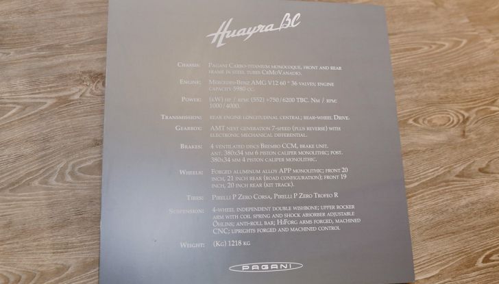 Pagani Huayra BC, edizione limitata a 20 pezzi da 750 CV - Foto 14 di 21
