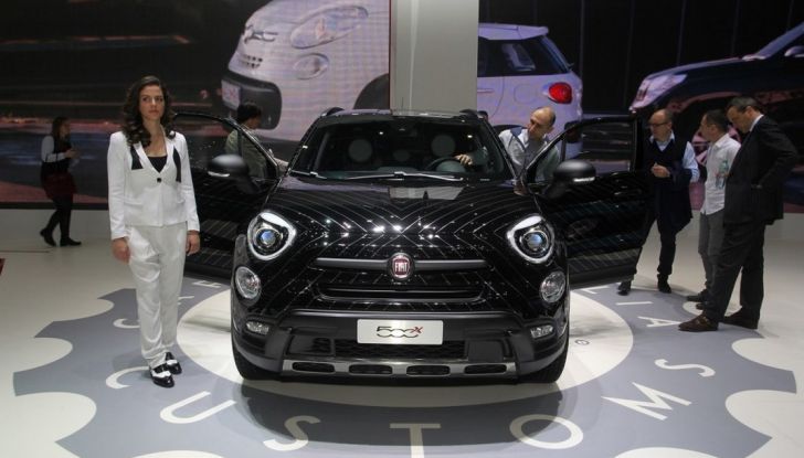 Fiat 500X presenatta al motor Show di Ginevra.