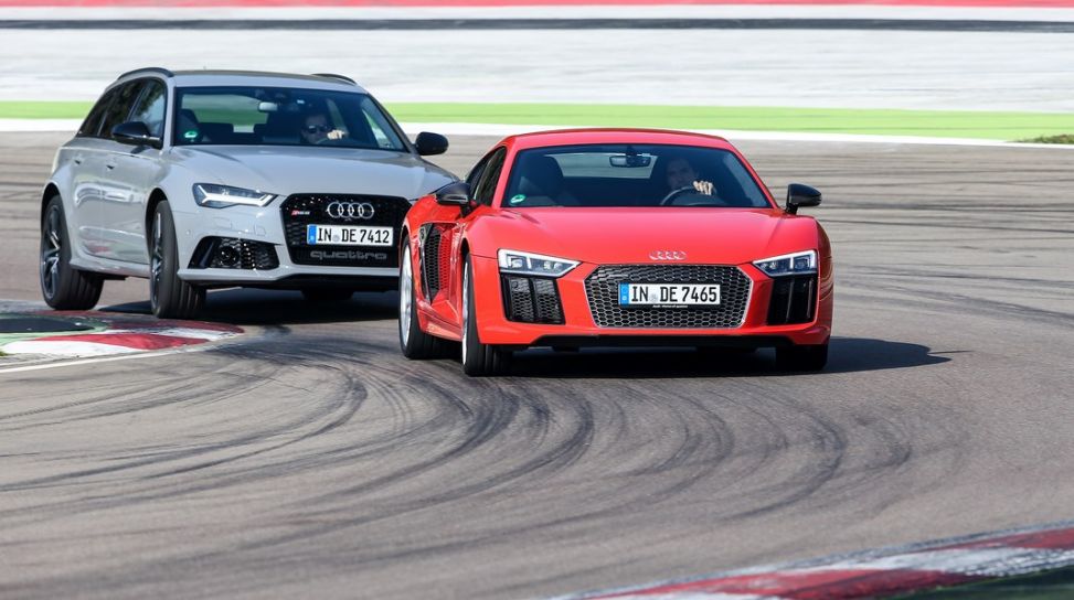 Audi Sport, in pista a Imola con RS3, RS6, RS7 e R8 [Video] - Prove 