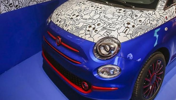 Pepsi Fiat 500, 3/4 anteriore.