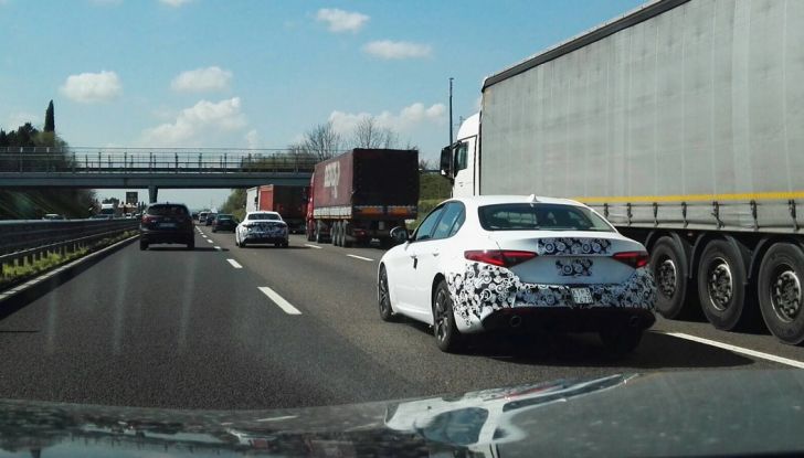 Nuova Alfa Romeo Giulia, i test su strada