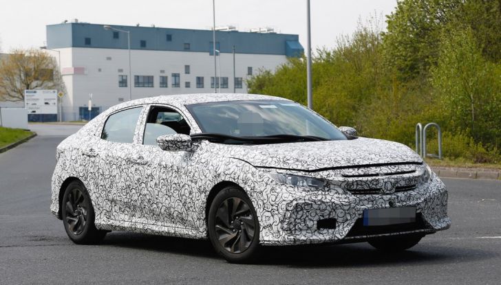 Nuova Honda Civic 2017, foto spia.