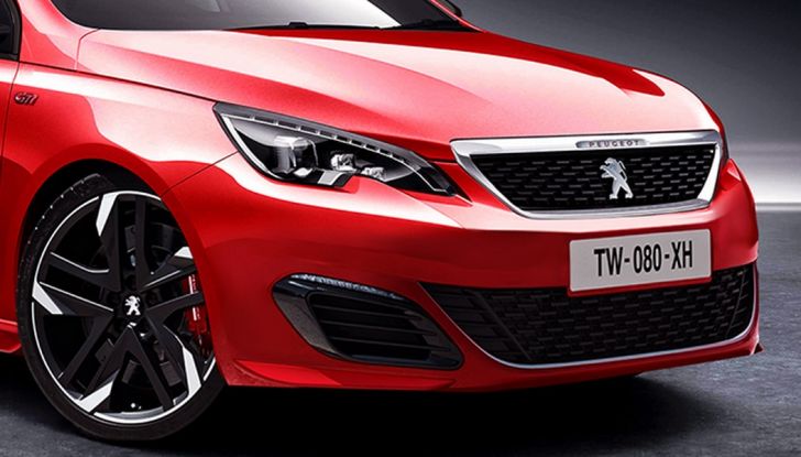 Peugeot 308 berlina, il rendering della versione GTi - Foto 2 di 5