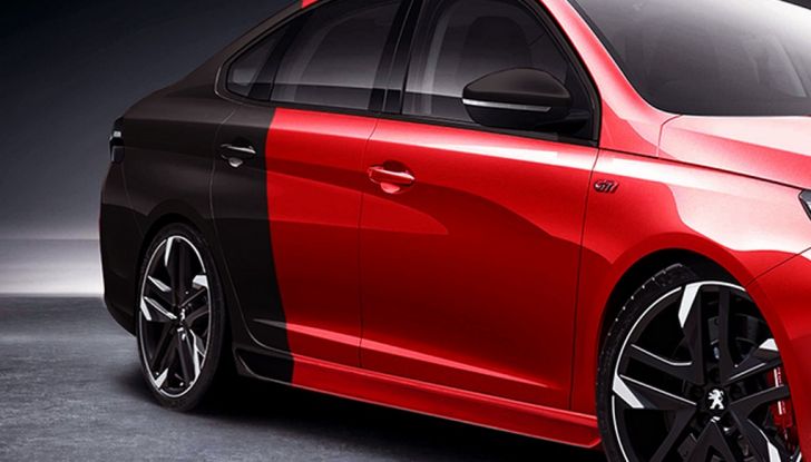 Peugeot 308 berlina, il rendering della versione GTi - Foto 4 di 5