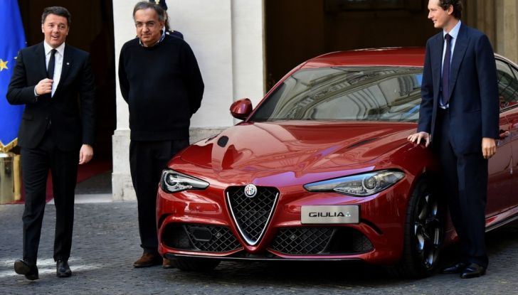 Alfa Romeo Giulia, per Renzi un messaggio di ripartenza dell’Italian Style - Foto 5 di 14