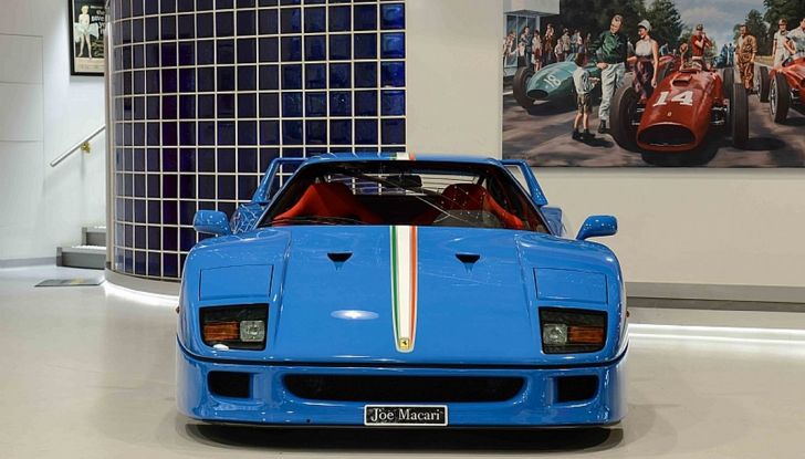 1992 ferrari f40 blue frontale