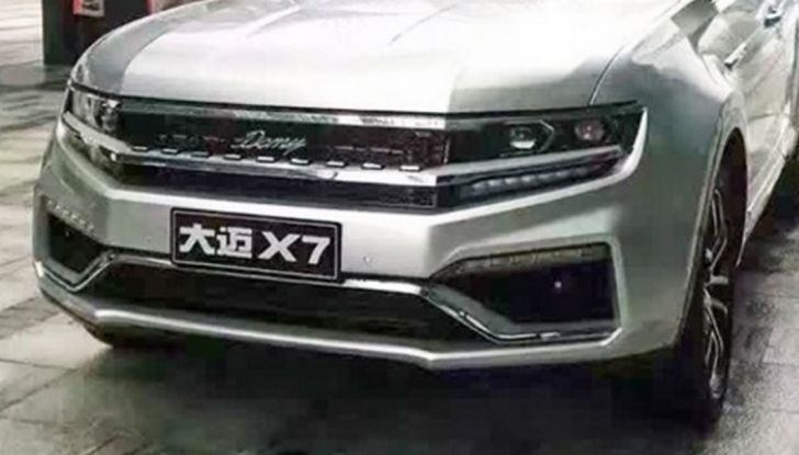 Zotye Damai X7: dalla Cina il clone del nuovo SUV Volkswagen - Foto 4 di 6