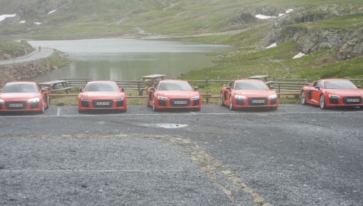 audi r8 prova su strada