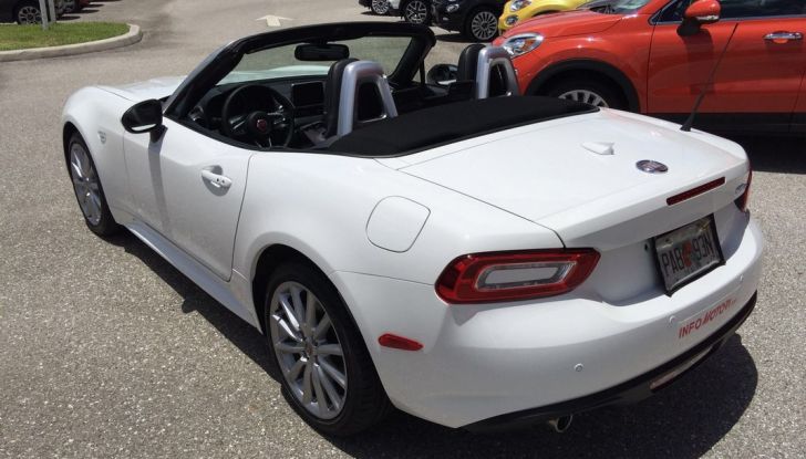 Fiat 124 spider laterale posteriore