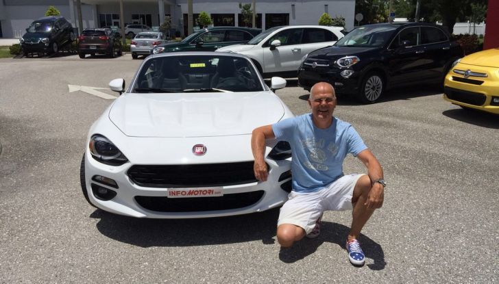 Fiat 124 spider test drive USA con il direttore di Infomotori.