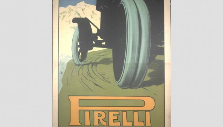 Metlicovitz pubblicità pneumatici Pirelli 1912