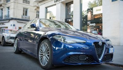 Nuova Alfa Giulia festeggia le Alfa storiche della Pechino-Parigi