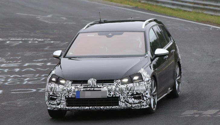 nuova volkswagen golf VII R variant 2018 foto spia