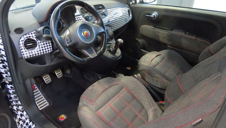 fiat 500 pied de poule interno