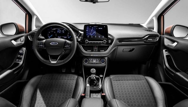 Ford Fiesta 2017 nuova generazione, interno.