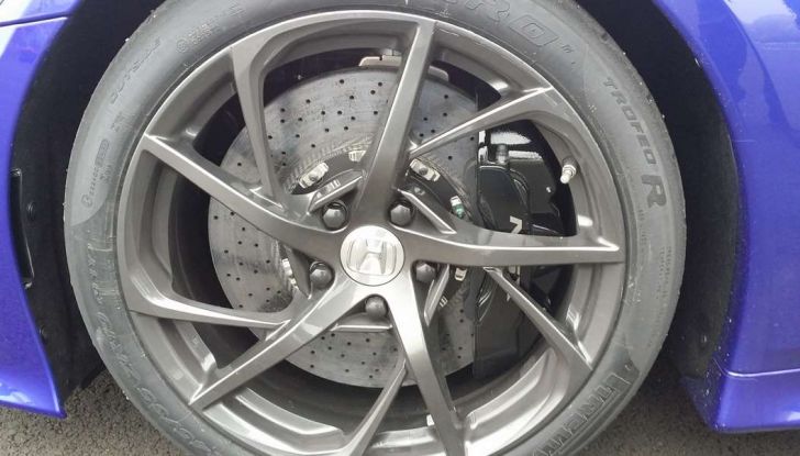 Nuova Honda NSX 2017, cerchio.