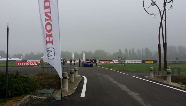 Nuova Honda NSX 2017, prova in pista a Vairano.