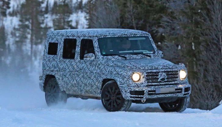Mercedes Classe G di nuova generazione, foto spia sulla neve - Foto 7 di 11