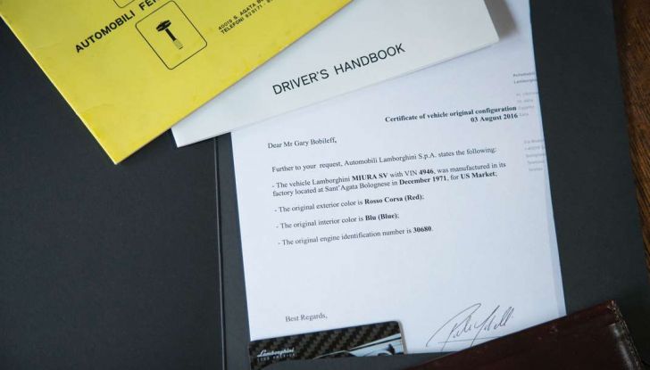 Una Lamborghini Miura SV del 1971 in condizioni perfette va all’asta - Foto 15 di 24