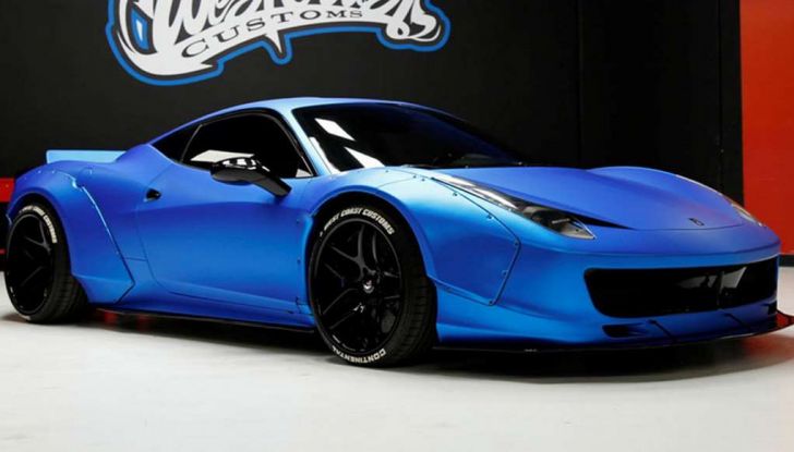 La Ferrari 458 Italia Liberty Walk di Justin Bieber in vendita all'asta