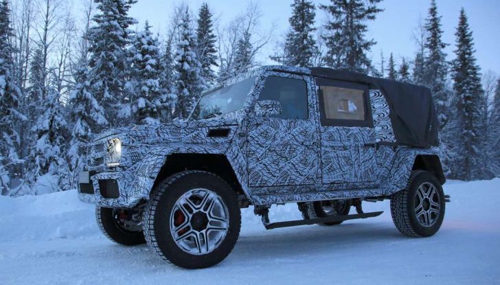 Mercedes Classe G500 4×4 Pickup prime immagini spia del prototipo - Foto 11 di 30