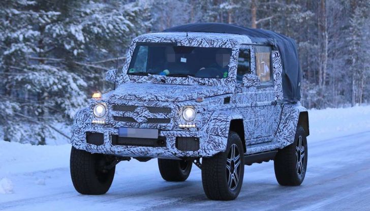 Mercedes Classe G500 4×4 Pickup prime immagini spia del prototipo - Foto 16 di 30