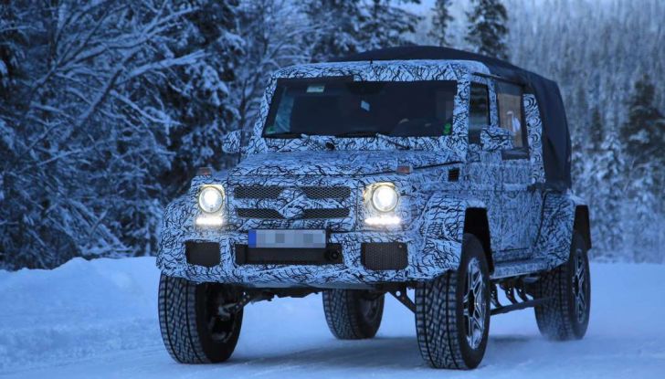 Mercedes Classe G500 4×4 Pickup prime immagini spia del prototipo - Foto 8 di 30