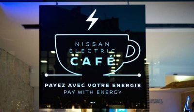 Nissan Electric Café, il bar dove si paga in energia