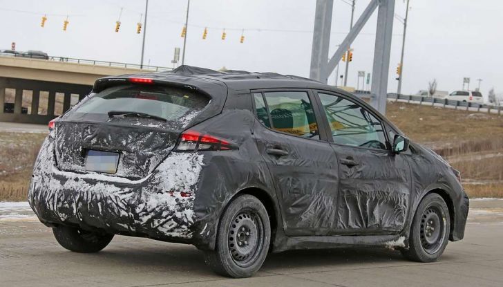 2018 nuova Nissan Leaf prime foto spia