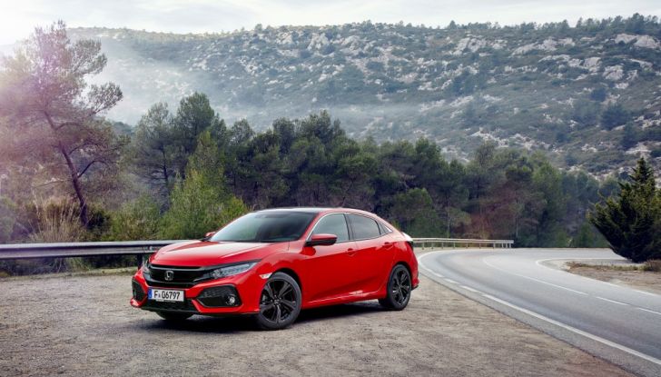 Nuova Honda Civic 3/4 laterale anteriore