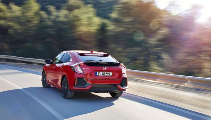 Civic Honda nuova, prova su strada.