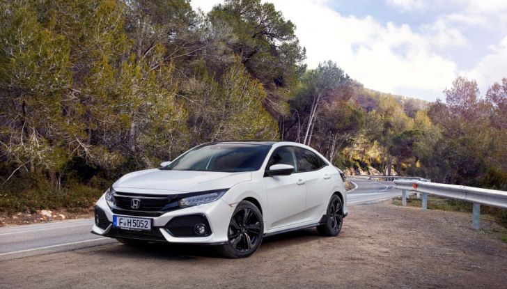 Civic Honda nuova, prova su strada.