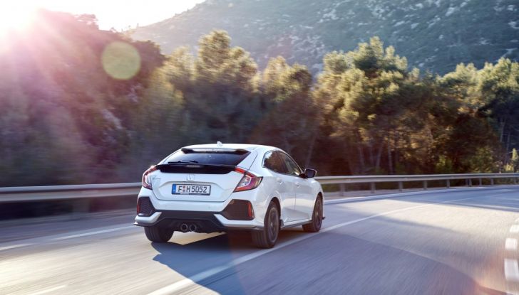 Civic Honda nuova, prova su strada.