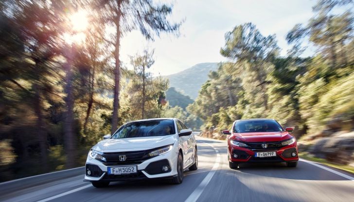 Civic Honda nuova, prova su strada.