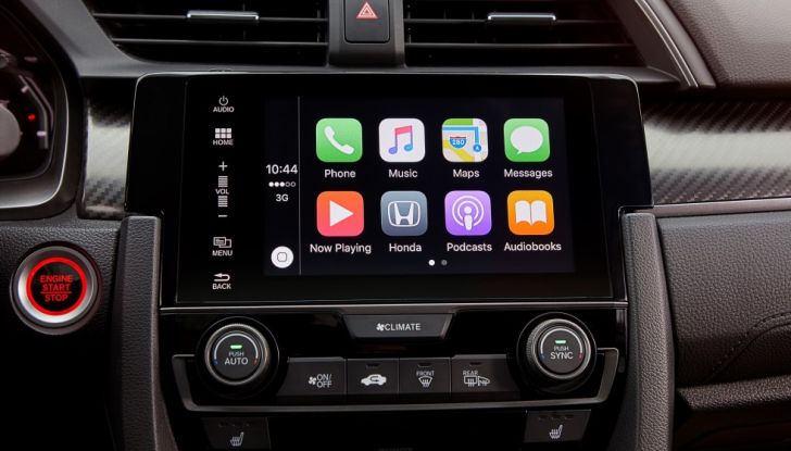 Nuova Honda Civic 2017, connettività