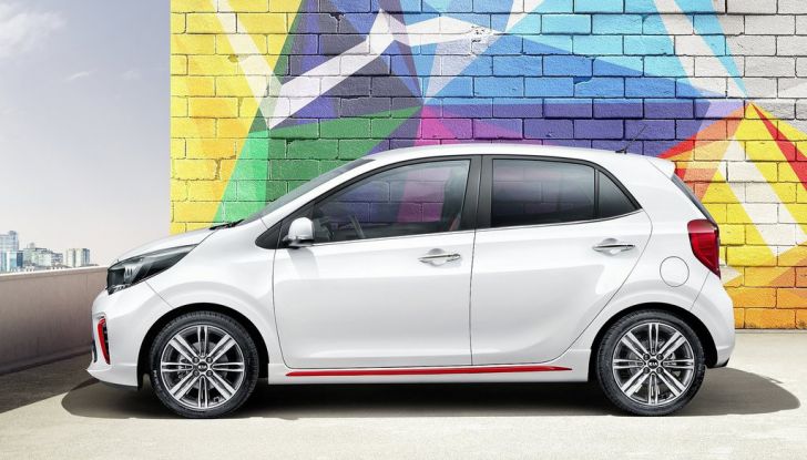 Nuova Kia Picanto, fiancata.