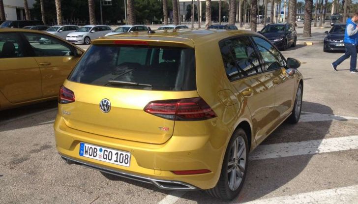 Golf Volkswagen restyling 2017 motorizzazioni