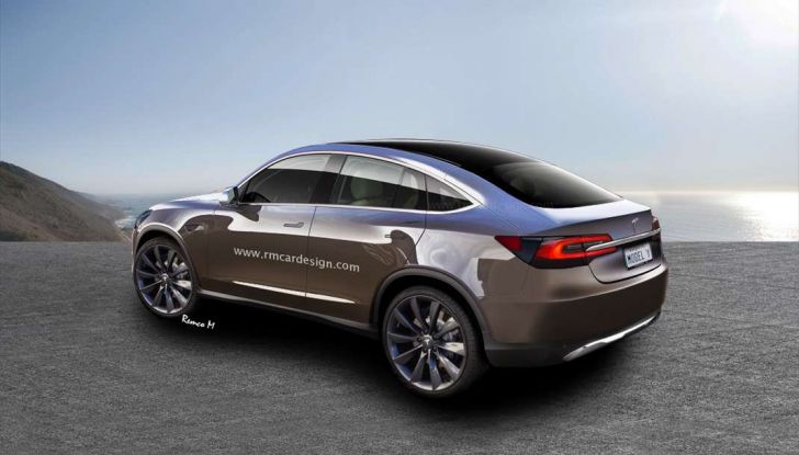 Tesla Model Y, rendering del crossover compatto elettrico - Foto 2 di 3