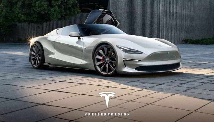Tesla Roadster 2019, il rendering della scoperta elettrica - Foto 4 di 4