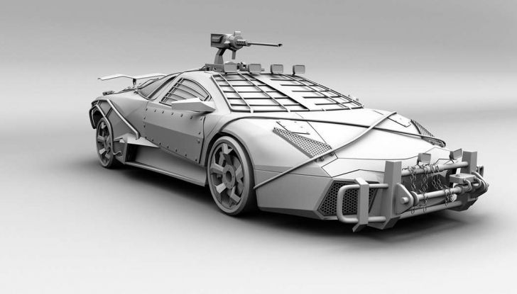 Lamborghini Reventon con modifiche anti invasione zombie - Foto 4 di 8