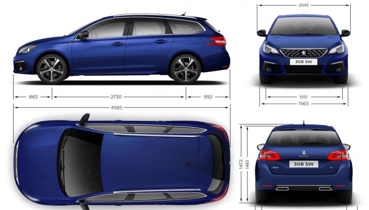 La Casa del Leone rampante rinnova la sofisticata Peugeot 308 - Foto 12 di 12